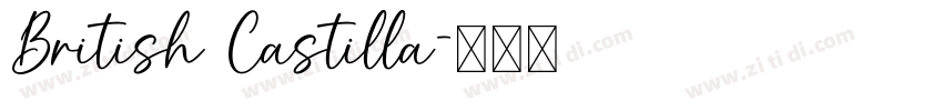 British Castilla字体转换